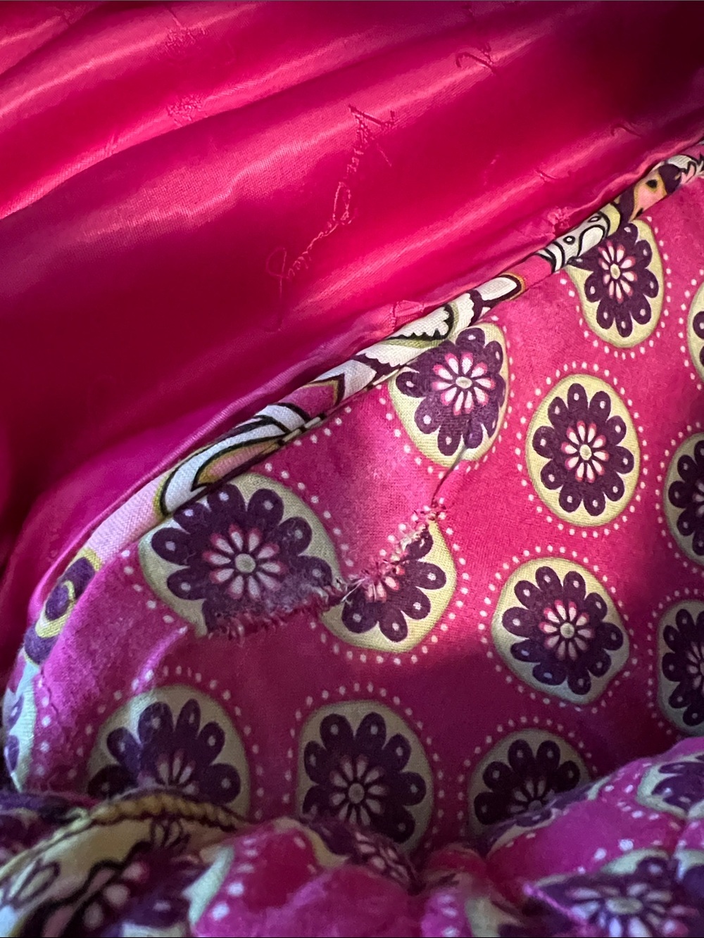 VERA BRADLEY Very Berry Paisley 2010 Essential Backpack Pink Purple Y2K Padded - Picture 15 of 17